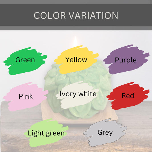 Handmade Soy Wax Dahlia & Lotus Flower Candle - Floral Home Decor