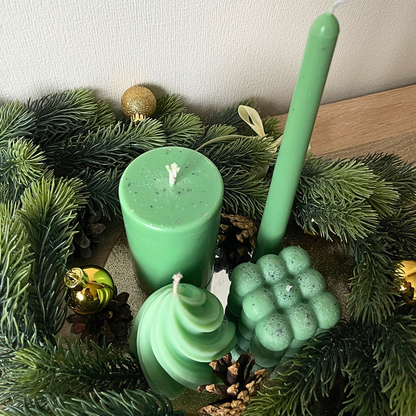 Candle Set of 4 (Green)
