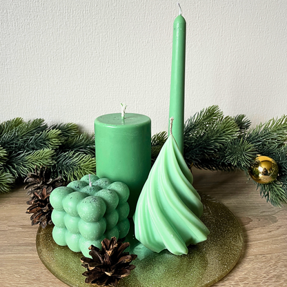 Candle Set of 4 (Green)