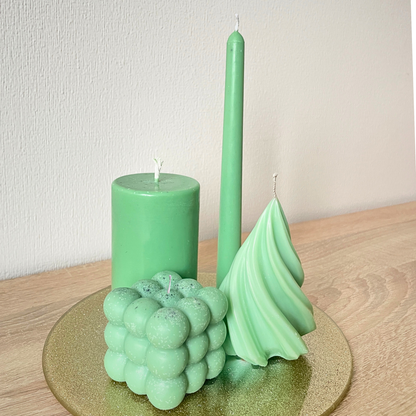 Candle Set of 4 (Green)