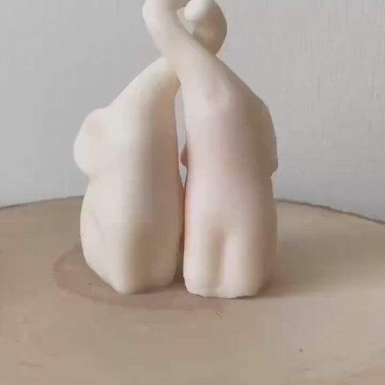Handmade Soy Wax Animal Figurines: Elephant Candle Set