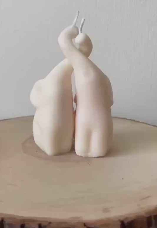 Handmade Soy Wax Animal Figurines: Elephant Candle Set