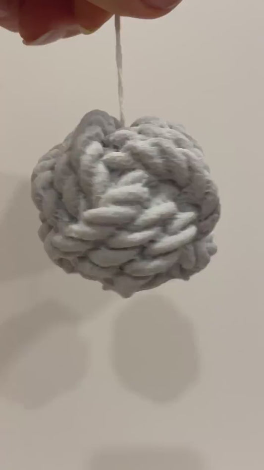 Set of 3 candle Yarn Ball Soy Wax decorative scented pillar candles homemade unique gift for baby shower favors